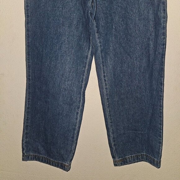 NWT Faded Glory Blue Jeans Size 8 No Waist Modern Style Looser Fit Medium Stone - Picture 3 of 12